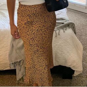 Nasty Gal leopard skirt